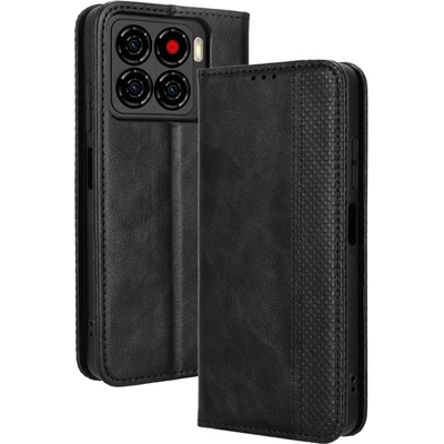 ZTE Blade A56 калъф - портфейл с ретро текстура, подставка, слотове за карти, протектор, 4 цвята