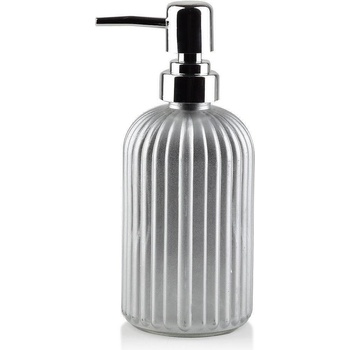MONDEX Стъклен диспенсър за сапун Mondex ARI SILVER 400мл, сив (1832)