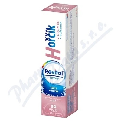 Revital horčík a Vitamín B6 šumivé vitamíny 20 tabliet