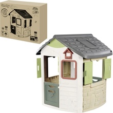 Smoby Domček ekologický Neo Jura Lodge Playhouse Green rozšíriteľný 2 dvere 2 okná s okenicami z recyklovaného materiálu s UV filtrom od 24 mes SM810503