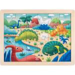 Hape Дървен пъзел, Hape, Динозаври, 24 части (H1641)