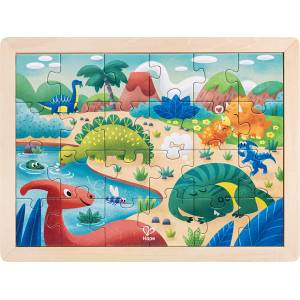 Hape Дървен пъзел, Hape, Динозаври, 24 части (H1641)