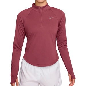 Nike Дамска тениска Nike Women's Tempo Dri-Fit Half-Zip Top Running shirt - Pink Smoke / Reflective Silver - размер XS (916-5407-0211)