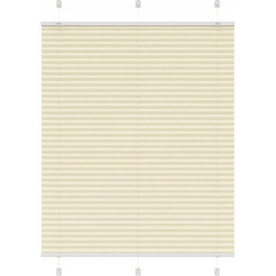 VidaXL Plisovaná roleta krémová 110 x 100 cm 109,4 cm