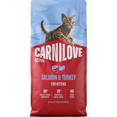CARNILOVE Active pre mačiatka losos a morka 6 kg