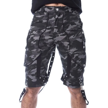 Image 1 of Poizen industries Мъжки къси панталони poizen industries - ЮСТУС - СИВ КАМУФЛАЖ - poi924