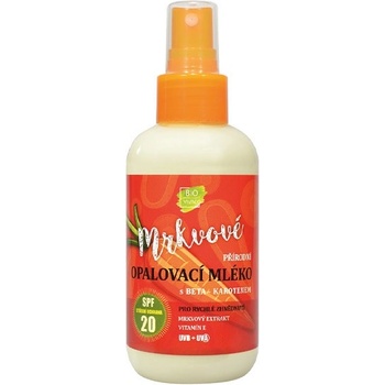 VIVACO 100% Přírodní tělové mléko s mrkvovým extraktem 150 ml