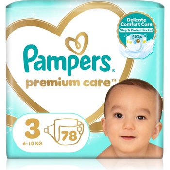 Pampers Premium Care Size 3 еднократни пелени 6-10 kg 78 бр