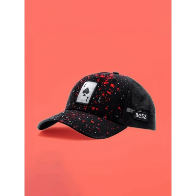 Be52 Ace splash шапка premium черна/червена-бяла Be52 | Cheren | МЪЖЕ | ЕДИН РАЗМЕР