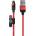 Yookie Магнитен кабел за данни Yookie CB4, 3 в 1, Micro USB, Lightning, Type-C, 1.0m, Различни цветове - 40152