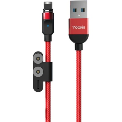 Yookie Магнитен кабел за данни Yookie CB4, 3 в 1, Micro USB, Lightning, Type-C, 1.0m, Различни цветове - 40152