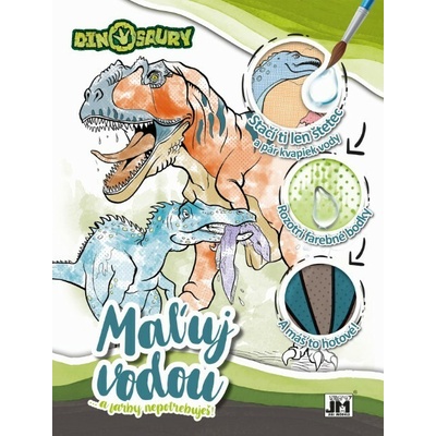 Maľuj vodou Dinosaury A4