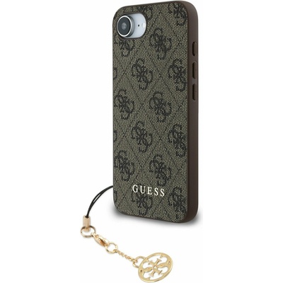 GUESS 4G Charm Заден капак за iPhone 16e Tone on Tone Кафяв Guess | Cheren | ЖЕНИ | UNI