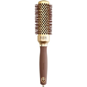 Olivia Garden Expert Blowout Shine Round Brush Gold & Brown 35 mm