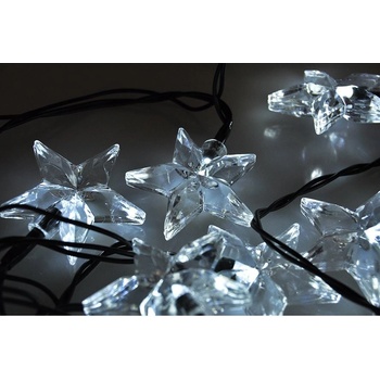 Solight LED vánoční řetěz hvězdy 20 LED 3m přívod 3m IP20 bílá