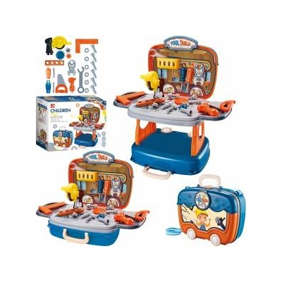 Trifox 3-in-1 tool kit table in a suitcase