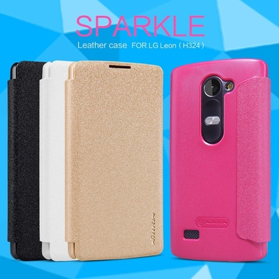 Pouzdro Nillkin Sparkle Folio LG H340 Leon zlaté