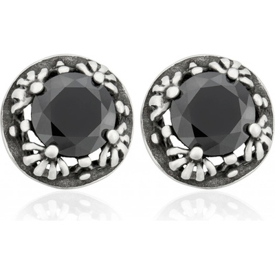 Linda's Jewelry Black Retro Elegance chirurgická ocel IN340