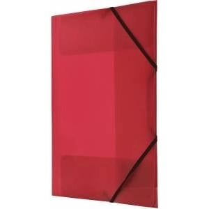 TETIS Briefcase with elastic nar. A4 red BT624-C