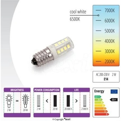 Žárovka závitová LED E14 TEXI, 240 V 2 W – Zbozi.Blesk.cz