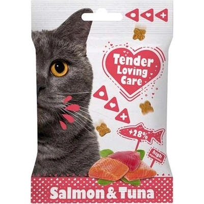 DUVO+ Tender Loving Care Mäkká pochúťka pre mačky losos a tuniak 50 g