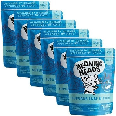 Meowing Heads Surf & Turf Grain Free 6 x 100 g