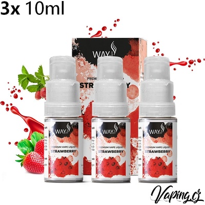 Way to Vape Strawberry 3 x 10 ml 0 mg