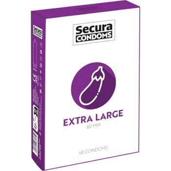 Secura Патладжан - изключително голям презерватив - 60мм (48бр)