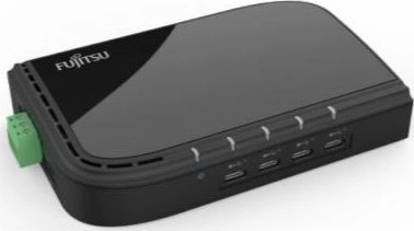 Fujitsu USB-C Hub – USB 3.2 Gen 1 Type-C, 4 Ports, Kompakt, Schwarz
