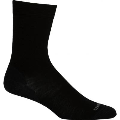 Icebreaker Дамски спортни чорапи Icebreaker Women's Lifestyle Fine Gauge Crew Sports socks - Black / Gritsone Heather - размер L/XL (201-3332-0112)