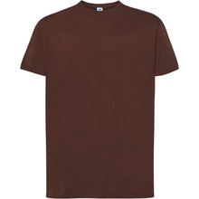 JHK tričko Regular Premium TSRA190 krátký rukáv pánské čokoládové