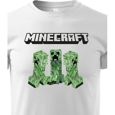 Dětské tričko Minecraft Bílá Canvas Dětské tričko Bezvatriko.cz 1651