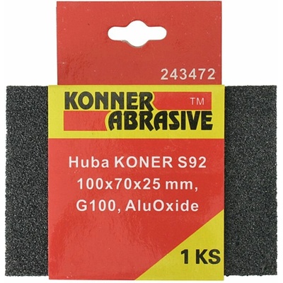 Huba KONNER S92 100x70x25 mm, G080, AluOxide, brúsna špongia