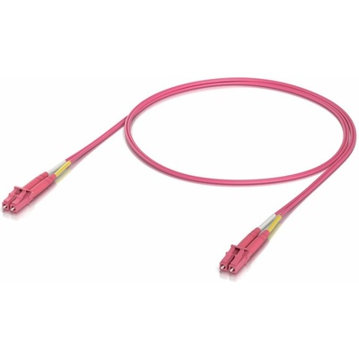 Ubiquiti UACC-OFC-M2-LULU-1M patch OM4 multi-mode, duplex LC UPC, LSZH 1m růžový