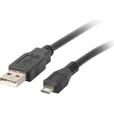 Lanberg CA-USBM-10CC-0010-BK USB 2.0 AM/Micro, 1m, černý