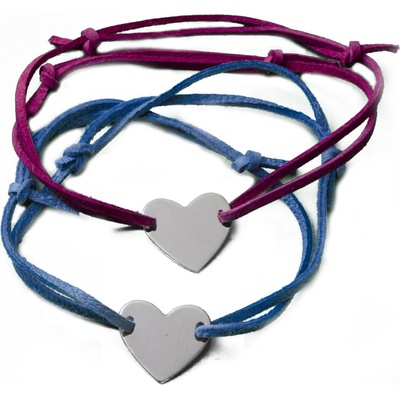 Zlatnictví Zlatíčko náramek se zlatý m srdcem ZZ11 zelená kůže