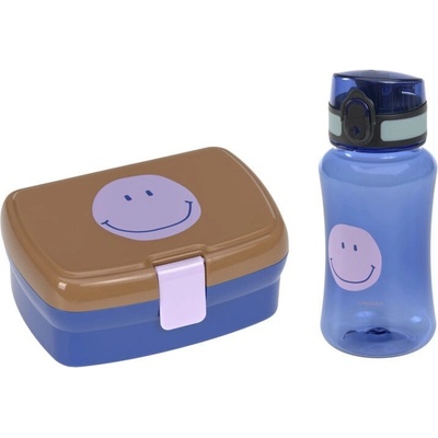 Lässig Lunch Set Little Gang Smile caramel blue