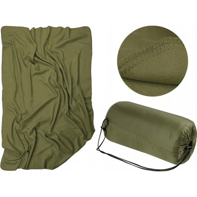 MIL TEC Deka Poly Fleece s obalem zelená 150 x 200