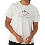 Asics Дамска тениска Asics Women's Fujitrail Logo S/S Top Running shirt - Cream (916-5448-0212)