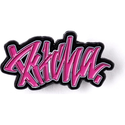 PITCHA kovový odznak LOGO pink