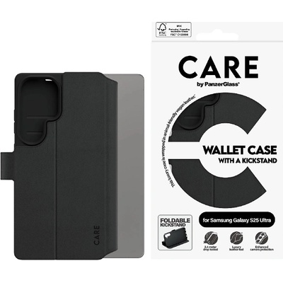 Panzer Калъф CARE - Wallet, Galaxy S25 Ultra, черен (5715685016714)