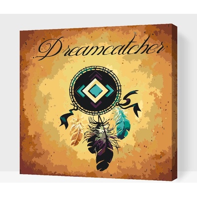 Vymalujsisam.cz Malování podle čísel Lapač snů Velikost 50 x 50 cm Rámování Na kartonové desce
