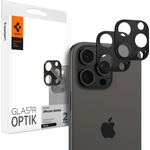 Spigen Протектор за камера за iPhone 14 Pro / Pro Max / 15 Pro / Pro Max / 16 Pro / Pro Max (комплект 2) - Spigen Glas. tR Optik - Черен