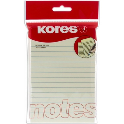Kores Linajkový samolepiaci bloček 150x100mm / 100 listov (46510)