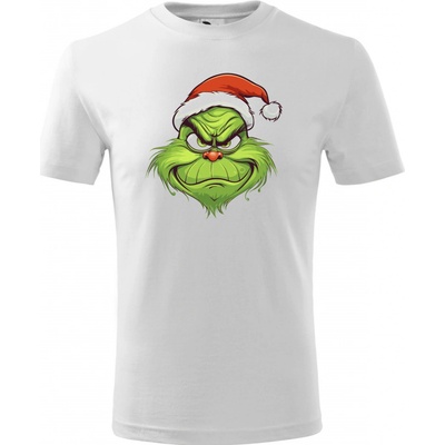 NakupTextil dětské Vánoční tričko Grinch 00-bílá