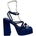 Chic Сандали Chic Women's Strappy Block Heel Platform Heeled Sandal - Blue