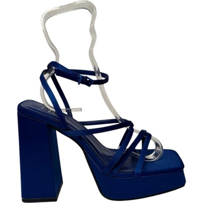 Chic Сандали Chic Women's Strappy Block Heel Platform Heeled Sandal - Blue