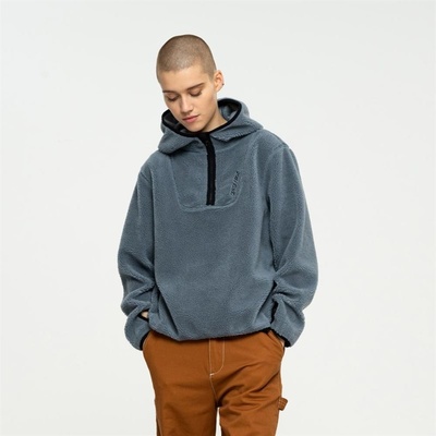 Santa Cruz mikina Strip Fleece Hood Pewter PEWTER