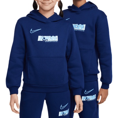 Nike Суитшърт с качулка Nike Club Fleece Erling Haaland Hoody Kids hj3837-492 Размер L (147-158 cm)