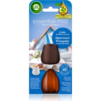Air Wick Essential Oils Linen & White Orchid пълнител за арома дифузери 20ml